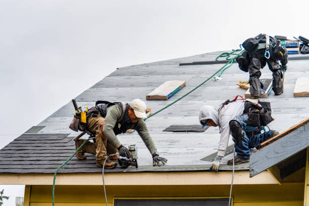 Professional Gutter Installation technician working in Savage, MD